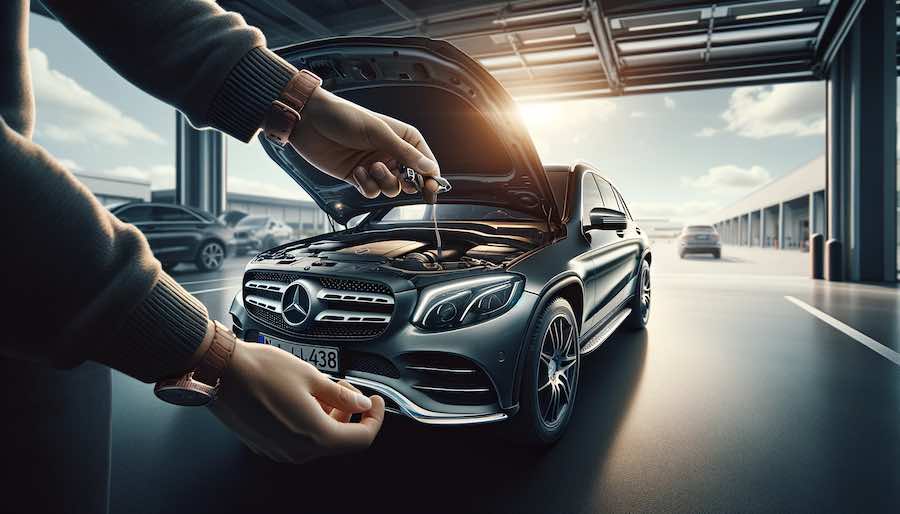 How to Open the Hood on Your Mercedes GLC 300